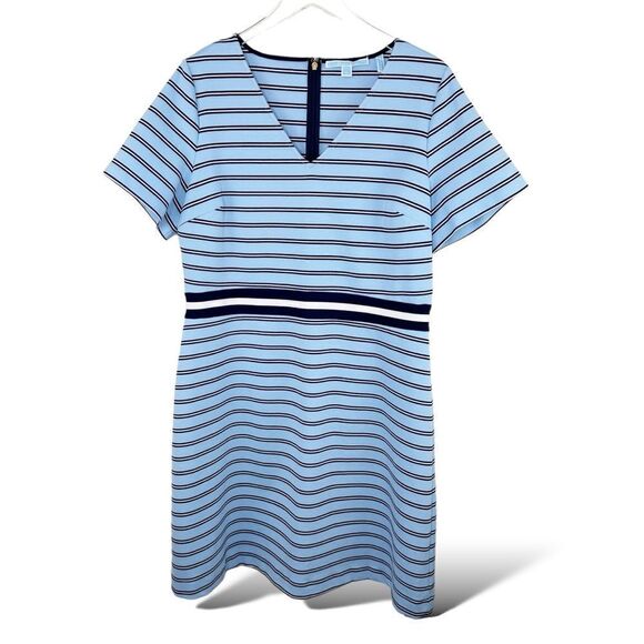navy blue dress for baby girl Women's wedding guest casual semi formal office women's 3/4 sleeve A-line  dress